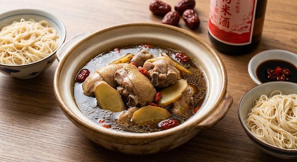 Sesame Oil Chicken Soup